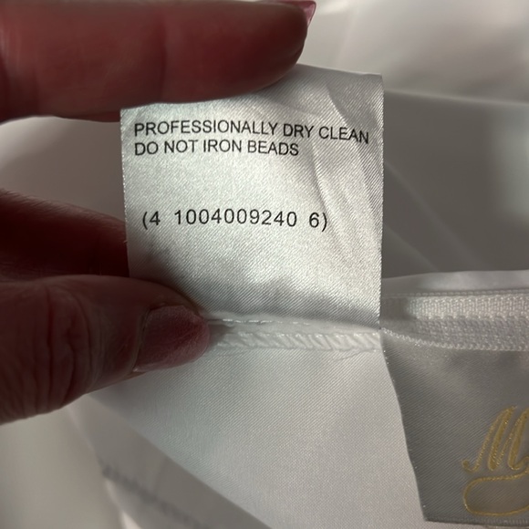 Michelangelo Strapless Wedding Ball Gown with Pastel Embroidery S8417 - sz 14 - Picture 8 of 12